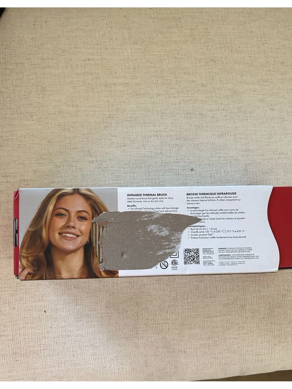 BONDI BOOST Infrared Bounce Thermal Brush, 1.65” barrel, sample brush. Minor use